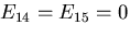 \(E_{14}=E_{15}=0\)