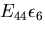 $\displaystyle E_{44}\epsilon_6$