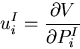 \begin{displaymath}
u^I_i=\frac{\partial V}{\partial P^I_i}
\end{displaymath}