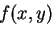 $f(x,y)$