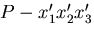 $P-x^\prime_1x^\prime_2x^\prime_3$